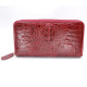 Clutch from 100% genuine crocodile leather with a female zipper (Findig) - 1 pc.