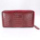Clutch from 100% genuine crocodile leather with a female zipper (Findig) - 1 pc.