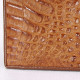 Women's clutch made from 100% genuine crocodile leather tan (Findig) - 1 pc.