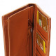 Women's clutch made from 100% genuine crocodile leather tan (Findig) - 1 pc.