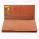 Women's clutch made from 100% genuine crocodile leather tan (Findig) - 1 pc.