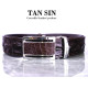 Crocodile belt one bone brown male (TAN SIN) - 1.5 inch Crocodile belt one bone brown male (TAN SIN) - 1.5 inch