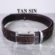Crocodile belt one bone brown male (TAN SIN) - 1.5 inch Crocodile belt one bone brown male (TAN SIN) - 1.5 inch
